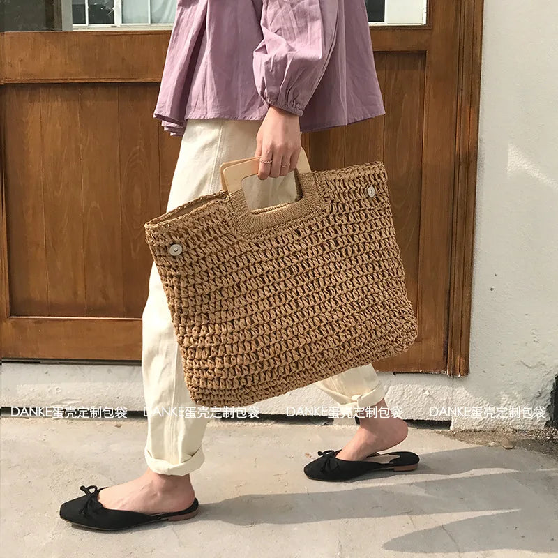 Bolsa de Praia em Palha Isabella Portofino™