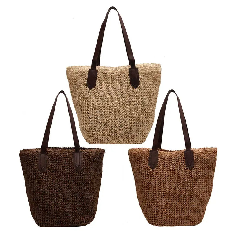 Bolsa de Praia Boho em Palha Trançada Alessandra Coast™